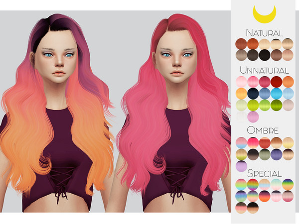 Sims 4 — Hair Retexture 60 - LeahLillith Selene by Kalewa-a — -Comes in 50 swatches -Custom Thumbnail -Need's Mesh Enjoy!