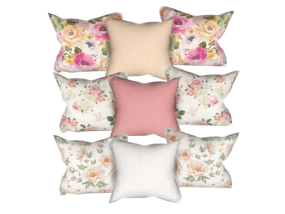 The Sims Resource Floral Pillows Severinkas Alwine Recolor