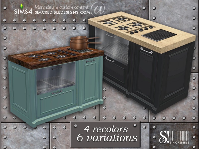 The Sims Resource Industrial Kitchen stove