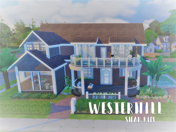 Sims 4 — Westerhill by Shar_Kim — Cozy home for a big family with four bedrooms, four bathrooms, office, laundry room and