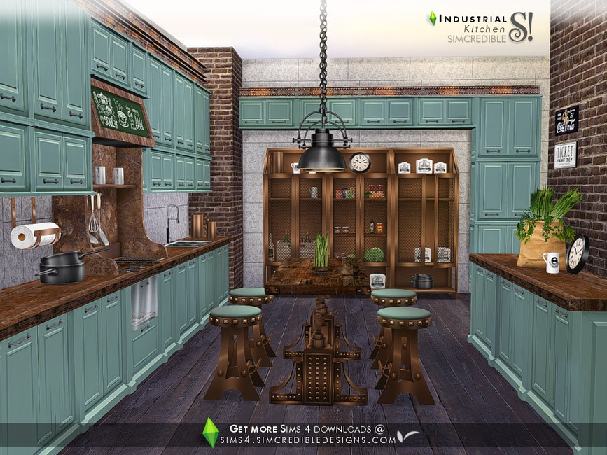 The Sims Resource - Industrial Kitchen