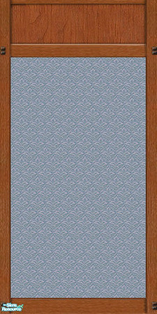 Sims 2 — Mission Panel Blue Wallpaper by karlik-nos — This wall treatment is based on the Maxis panel from OFB, which has