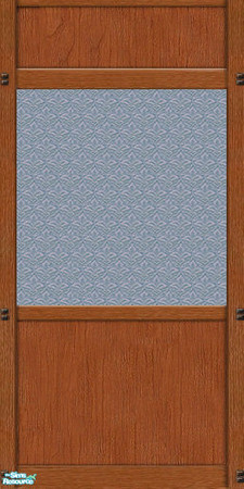 Sims 2 — Mission Panel Blue Wallpaper by karlik-nos — This wall treatment is based on the Maxis panel from OFB, which has
