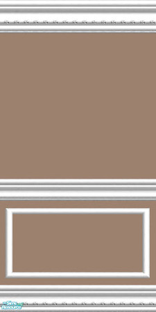 Sims 2 — jsf2MochaWRail by jsf — From jsf Designs, a light chocolate mocha with my new "White" wainscoting.