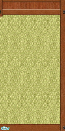 Sims 2 — Mission Panel Green Wallpaper by karlik-nos — This wall treatment is based on the Maxis panel from OFB, which