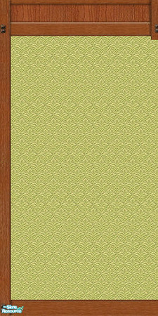 Sims 2 — Mission Panel Green Wallpaper by karlik-nos — This wall treatment is based on the Maxis panel from OFB, which