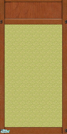 Sims 2 — Mission Panel Green Wallpaper by karlik-nos — This wall treatment is based on the Maxis panel from OFB, which