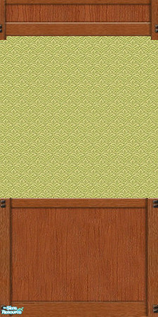 Sims 2 — Mission Panel Green Wallpaper by karlik-nos — This wall treatment is based on the Maxis panel from OFB, which