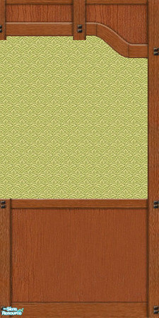 Sims 2 — Mission Panel Green Wallpaper by karlik-nos — This wall treatment is based on the Maxis panel from OFB, which