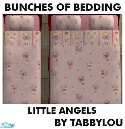 Sims 2 — TL - Kids Bedding Little Angels by TabbyLou — Little Angels bedding for Bunches of Bedding Group 3 recolors.