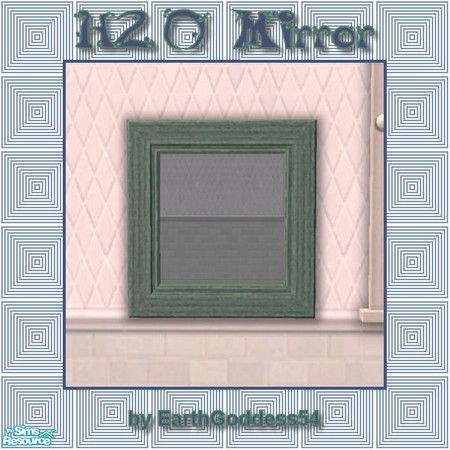 Sims 2 — H2O Bath - Mirror by EarthGoddess54 — Recolor of Maxis' Reflective Glass Mirror. Enjoy!