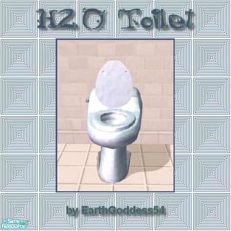 Sims 2 — H2O Bath - Toilet by EarthGoddess54 — Recolor of Maxis' "Mentionable" Porcelain Toilet. Enjoy!