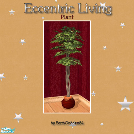 Sims 2 — Eccentric Living - Plant by EarthGoddess54 — Recolor of Maxis' No-Fuss Ficus. Enjoy!