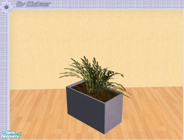Sims 2 — 4ESF Living3 City Girl - Plant by Eisbaerbonzo — Olive tree in a pastrel pot from 4ESF livingroom 3.