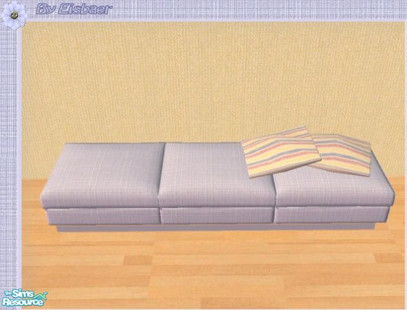 Sims 2 — 4ESF Living3 City Girl - Sofa Cotton by Eisbaerbonzo — Girlish backless sofa with cotton fabric from 4ESF