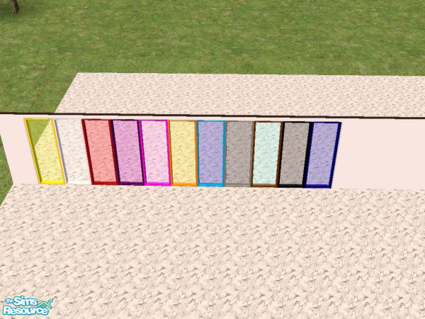 Sims 2 — Multi-Colored Windows by Irish Pride — The multi-colored windows match the multi-colored door set, colors
