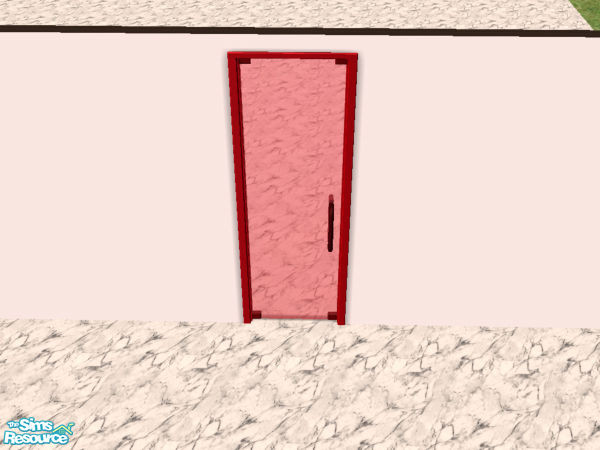 Sims 2 — Multi-Colored Glass Doors - Red by Irish Pride — The Red glass doors are the perfect item to give new life to