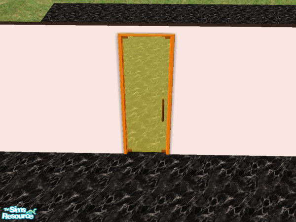 Sims 2 — Multi-Colored Glass Doors - Orange by Irish Pride — The Orange glass doors are the perfect item to give new life