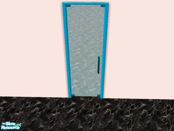 Sims 2 — Multi-Colored Glass Doors - LtBlue by Irish Pride — The Light Blue glass doors are the perfect item to give new