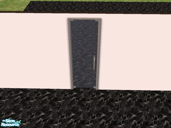 Sims 2 — Multi-Colored Glass Doors - Gray by Irish Pride — The Gray glass doors are the perfect item to give new life to