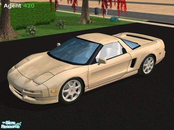 Sims 2 — Tan Honda NSX Paint Job by Agent420 — A Tan Honda NSX Paint Job. MESH by Maximum_Spider. (Note: Must GET THE