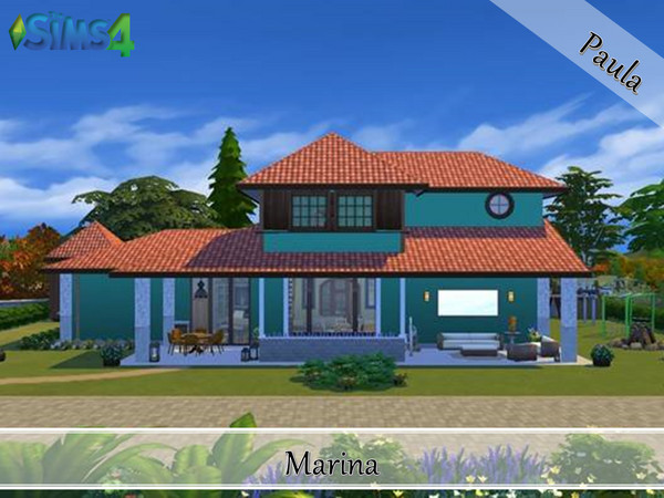 Sims 4 — Marina's House by PaulaBATS — Located in Brindleton Bay, this house boasts all the comfort needed for large