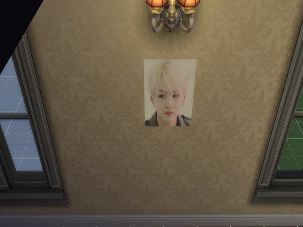 Sims 4 — KawaiiK BTS Poster v1 by DJ_Cal — -Version 1 of 7 -3 Swatches 