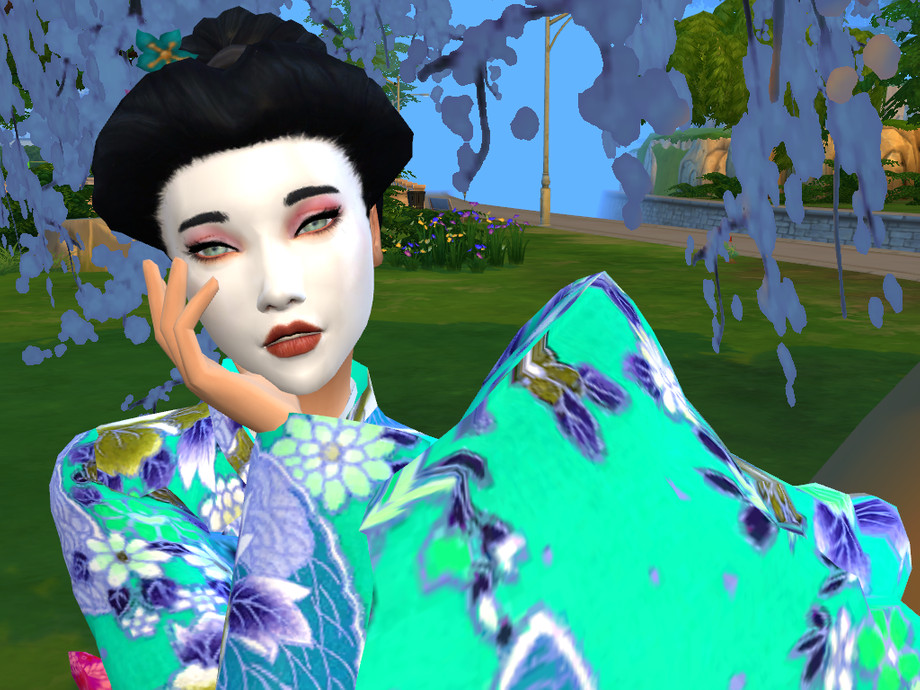 Pose Js Sims 4 Geisha Japanese Princess Sims 4 Cc Eye