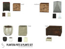 Sims 4 — PLANTERA Pot Set by k-omu2 — A set of pots for your homes and gardens. Goes together with the PLANTERA Plant Set