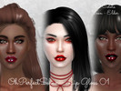 Sims 4 — Lip Gloss 01 by ohperfectsehun — Lip Gloss for the Sims 4 Works with all skin tones! New mesh 30 colours female