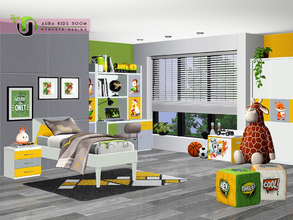 Sims 3 — Aura Kids Bedroom by NynaeveDesign — Create a truly multi-purpose room that will keep the sim kids entertained.