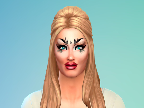 Sims 4 — Sasha Velour Makeup Facepaint by bastts — If you want to create a drag queen sim with an interesting makeup
