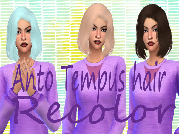 Sims 4 — CDG Anto Tempus hair recolor MESH NEEDED by crazydirpgirl — This hair style is a hair style that matches all the