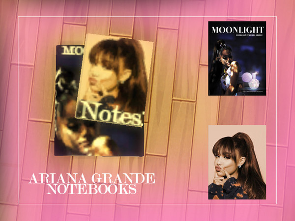 Moonlight Notebooks The Sims Resource | Ariana Grande Moonlight Notebooks