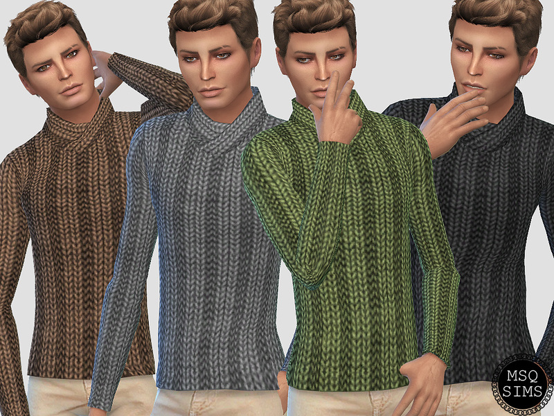 The Sims Resource - Male Knitted Sweater