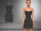 Sims 4 — Lace Dress Leila by MissSchokoLove — Lace makes your sims feel extra hot! 