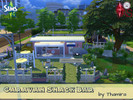 Sims 4 — Caravan Snack Bar by Thamira — A caravan, in which a snack bar is integrated. In addition to the kitchen area,