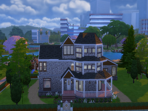 Sims 4 — Bella's Castle Bed and Breakfast No CC. by Satoyuki1980 — This stunning castle is the perfect community lot for