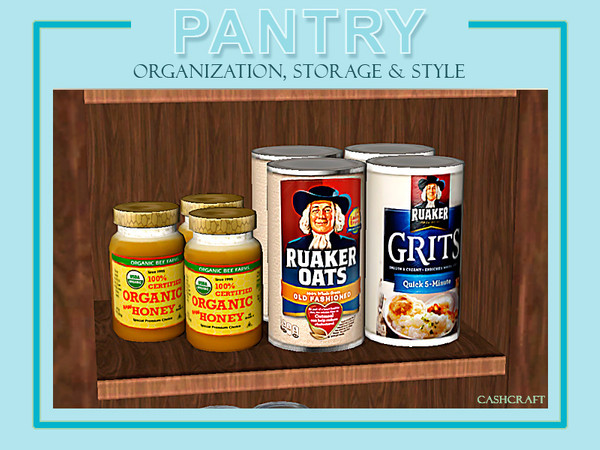 Sims 3 — Panty Oatmeal and Honey by Cashcraft — A selection of hot cereals for breakfast or any meal. Created by