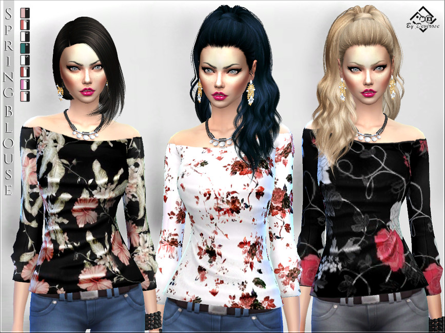 The Sims Resource - Spring Blouse