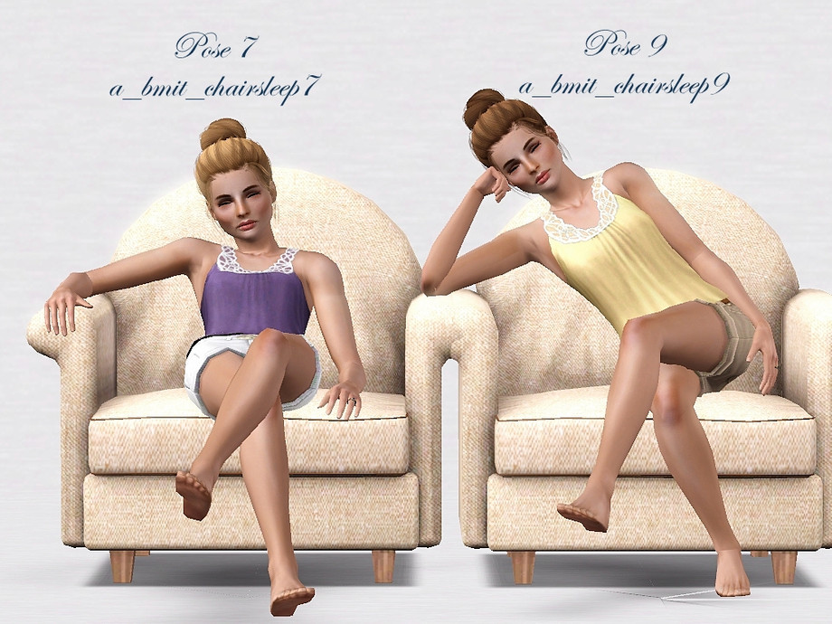 Sleeping In A Chair – Poses by Bee