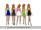 Sims 4 — Female Glitter Dress by Julie J by Julie_J — I've been doing this a long time, this is my first submission to