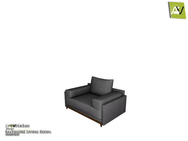 Sims 3 — Baltimore Seat Single by ArtVitalex — - Baltimore Seat Single - ArtVitalex@TSR, Apr 2018