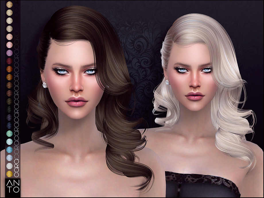 Sims Resource - Anto - Cara (Hairstyle)
