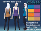 Sims 4 — Perfect Patio Top with Jeans by filo40002 — A new full-body female adult frankenmesh combination of a full body