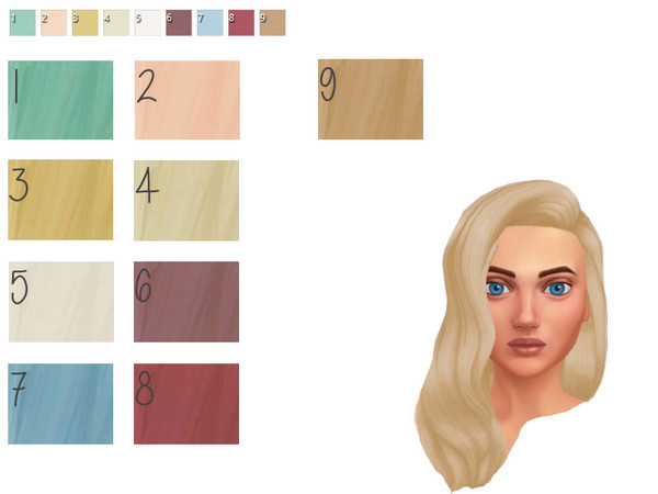 Sims 4 — GU Company Maxis Match Hair Recolour by goofyunicorn — There's nothing more fresh then a recolour on some old