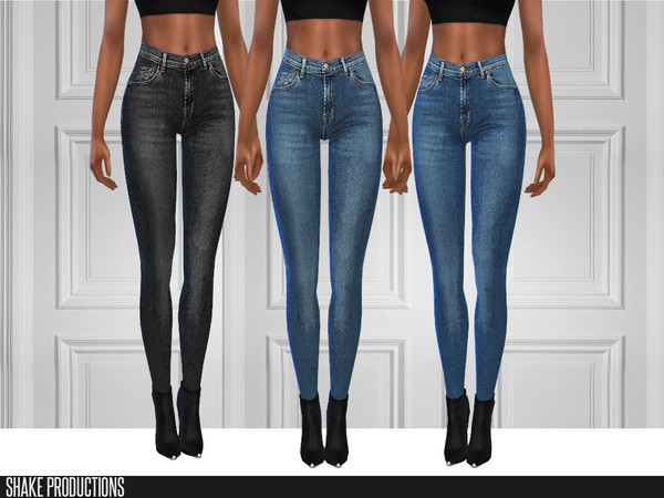 Sims 4 — ShakeProductions 123-6 by ShakeProductions — Skinny Jeans 5 Colors High waisted