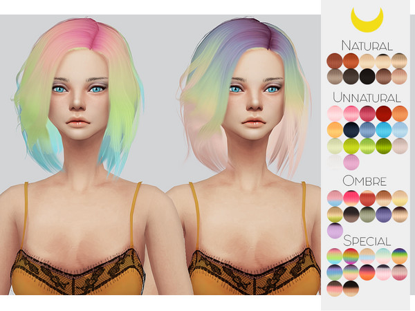 Sims 4 — Hair Retexture 82 - Stealthic Vapor by Kalewa-a — -Comes in 50 swatches -Custom Thumbnail -Need's Mesh Enjoy! ~