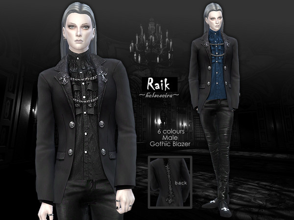 The Sims Resource - RAIK - Gothic Blazer - Male