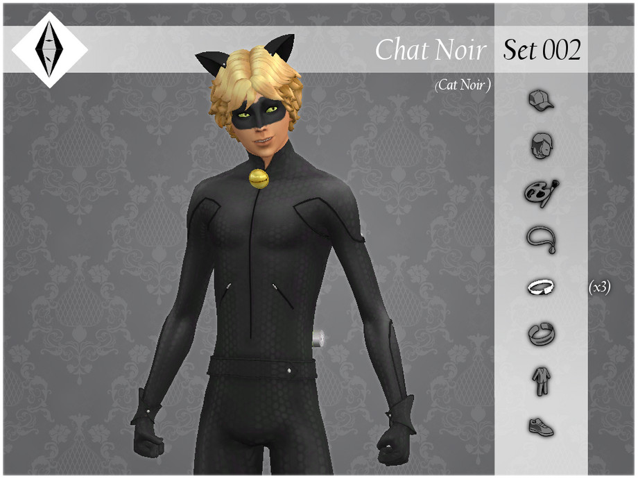 Sims 4 - Chat Noir - Set002 - Ring - Belt Tail by AleNikSimmer - THIS PACK ...